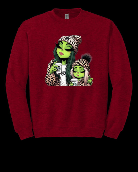 Lady Grinch Besties Sweatshirt