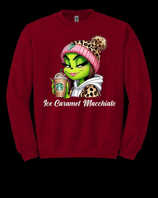 Lady Grinch Caramel Macchiato Sweatshirt