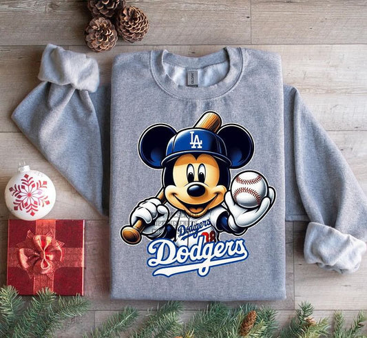 Mouse LA Dodgers Batter Up Sweatshirt