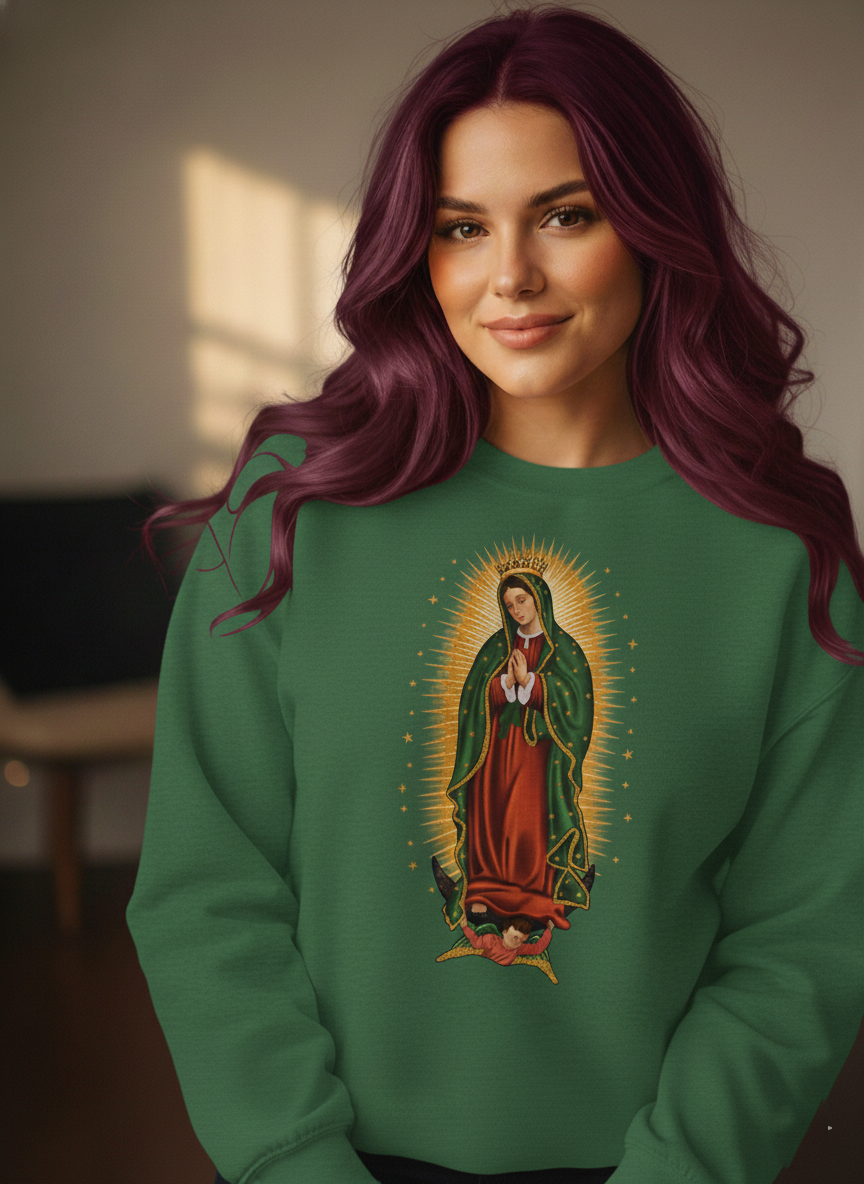 Classic Virgen de Guadalupe Crewneck Sweatshirt
