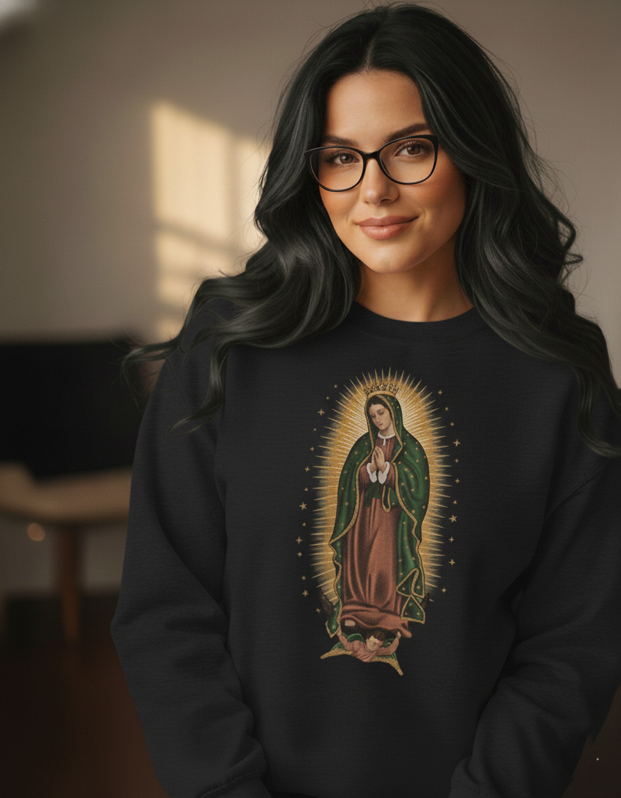 Classic Virgen de Guadalupe Crewneck Sweatshirt